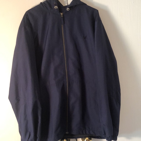 Men’s fall blue Lyle & scott Scotland hooded zip up jacket - Picture 5 of 15